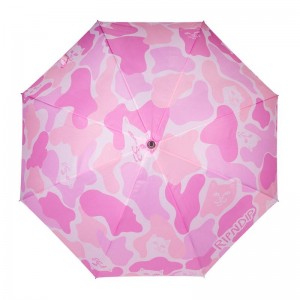 Pink Ripndip Pink Camo Umbrella Umbrellas | USAMA2378