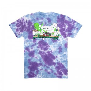 Purple Lavender Ripndip Wake And Bake Shirts | USAFM2669