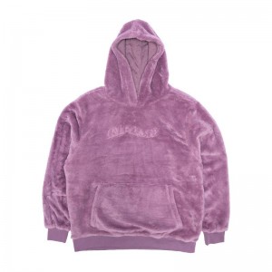 Purple Ripndip Waves Sherpa Hoodie | USAAP2471