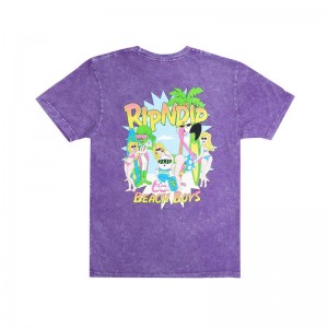 Purple Wash Ripndip Beach Boys Shirts | USAOR2701