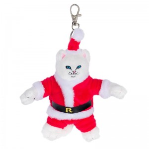 Red Ripndip Lord Santa Plush Keychain Accessories | USAMA2233