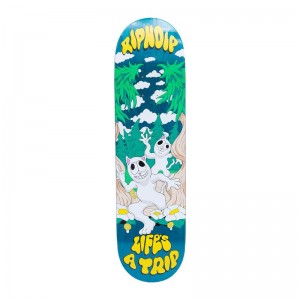 Turquoise Blue Ripndip Lifes A Trip Skateboard | USAYU2291