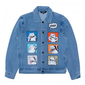 Wash Ripndip Frustration Denim Jackets | USAEX2505