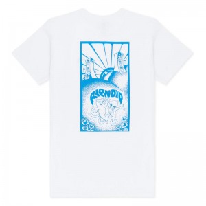 White Ripndip Bassrush Shirts | USAWY2779