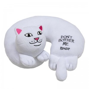 White Ripndip Don't Bother Me Travel Neck Pillow Accessories | USAKI2069