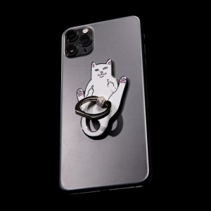 White Ripndip Lord Nermal Phone D-Ring Accessories | USAWY2209