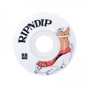 White Ripndip Nermboutins Wheels Skateboard | USALH2304