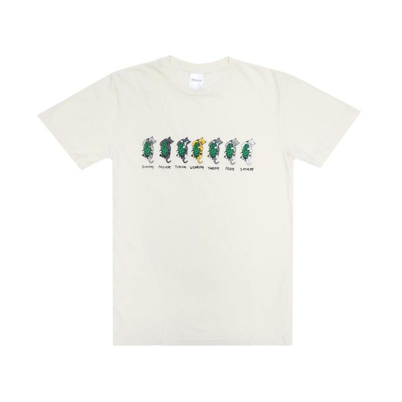 Beige Ripndip Days Of The Week Shirts | USANB2755