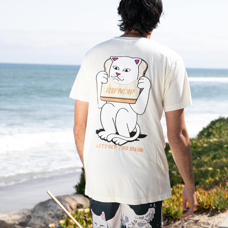 Beige Ripndip Gluten Free Shirts | USAFM2696