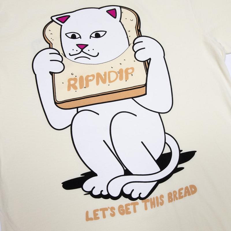 Beige Ripndip Gluten Free Shirts | USAFM2696