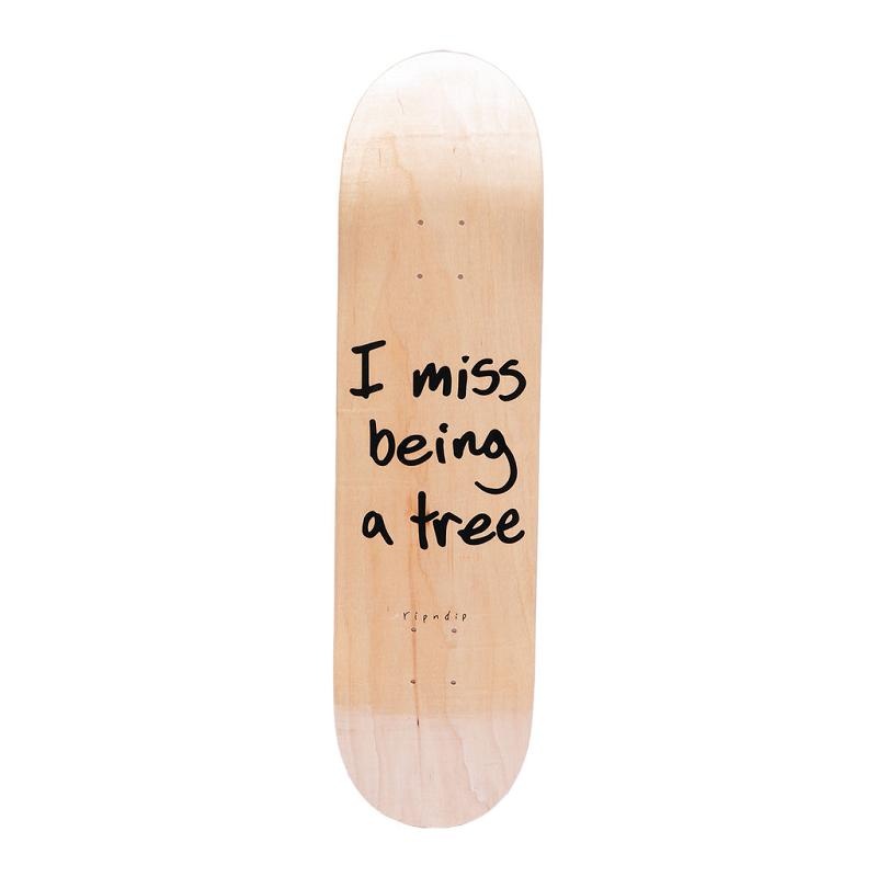 Beige Ripndip I Miss Being A Tree Skateboard | USABC2283