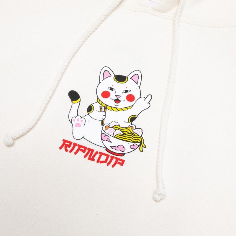 Beige Ripndip Lucky Nerm Hoodie | USAFM2416