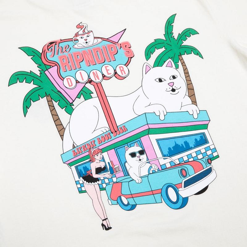 Beige Ripndip Nerms Diner Shirts | USAAP2717