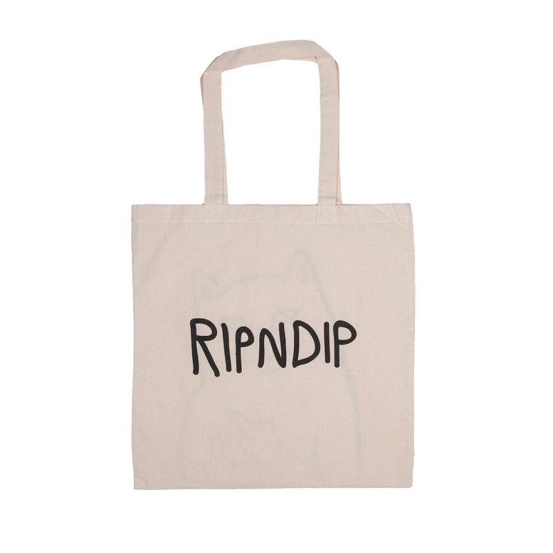 Beige Ripndip OG Lord Nermal Tote Bags | USARW2003