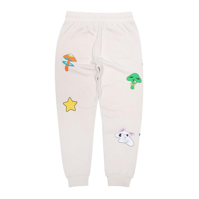 Beige Ripndip Shroom Mania Sweatpants | USAAP2885