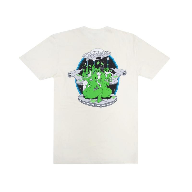 Beige Ripndip Stripndip Pocket Shirts | USAXF2733