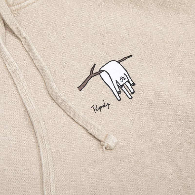 Beige Wash Ripndip Nermali Hoodie | USANB2431