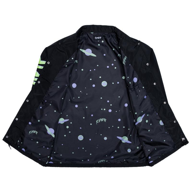 Black Ripndip Abduction Coaches Jackets | USALH2515