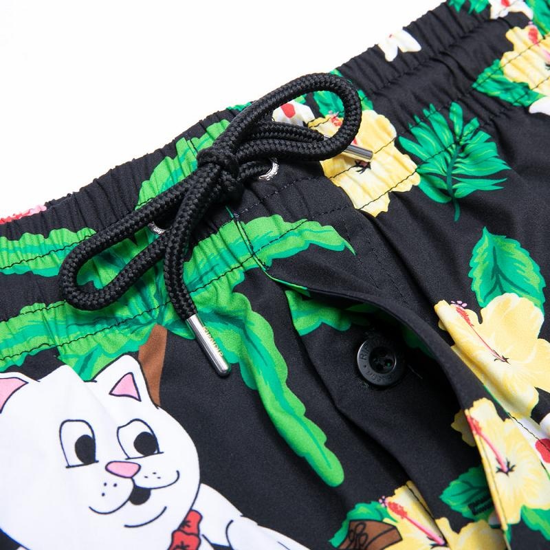 Black Ripndip Aloha Nerm Swim Shorts | USAHK2835