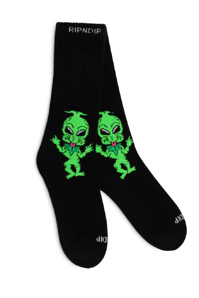 Black Ripndip Bah Humbug Socks | USABC2354