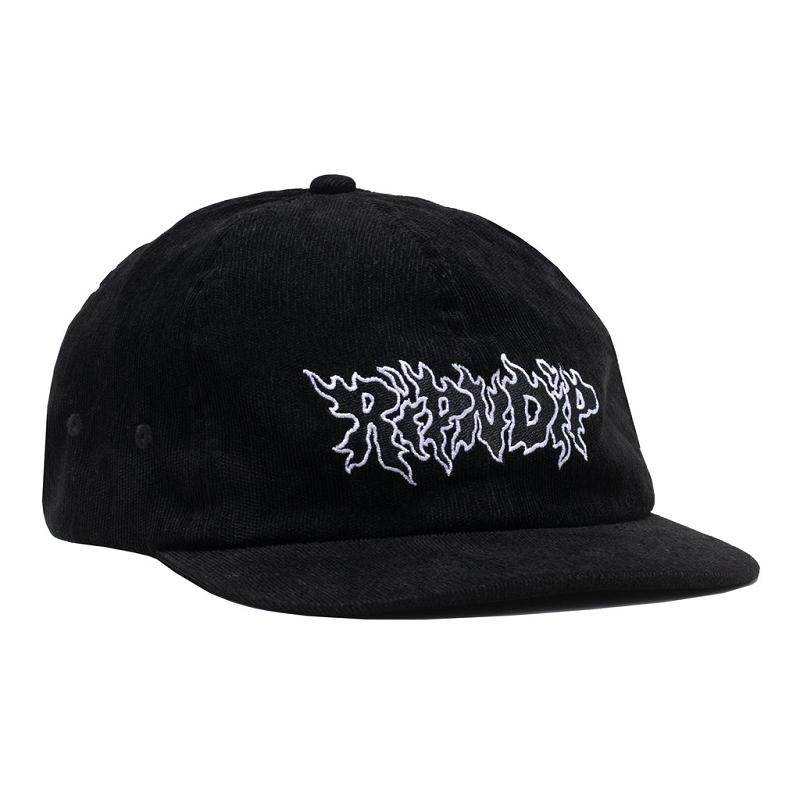 Black Ripndip Blaze 6 Panel Hats | USAKI2949