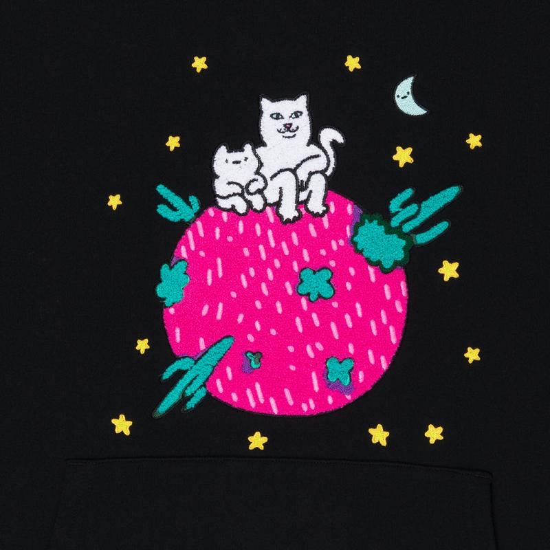 Black Ripndip Buddies In Space Hoodie | USAIS2474