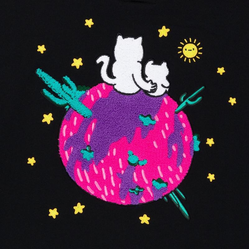 Black Ripndip Buddies In Space Hoodie | USAIS2474