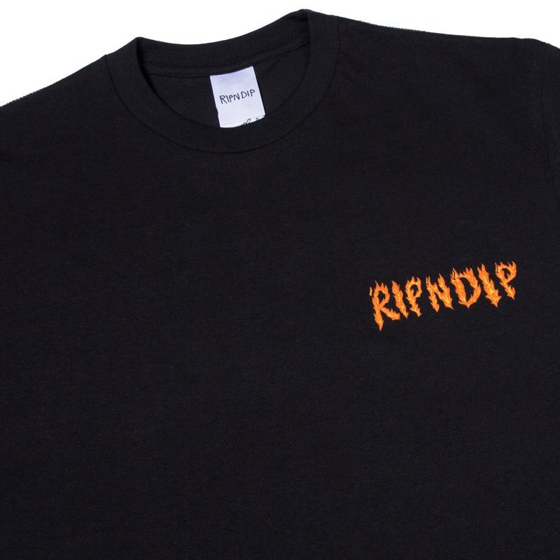 Black Ripndip Burn Shirts | USAVD2686