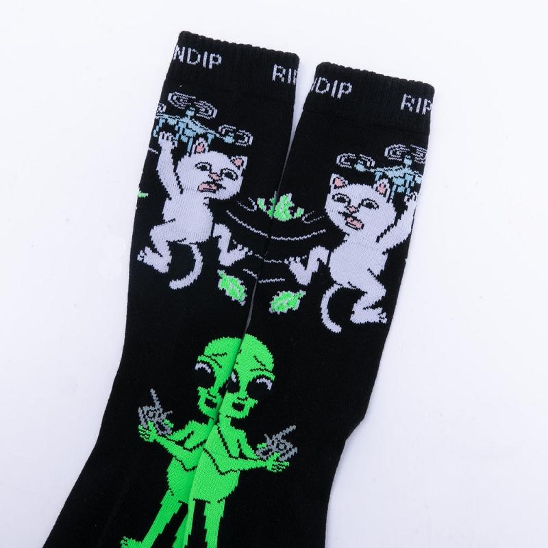 Black Ripndip Bye Bye Socks | USAEX2349