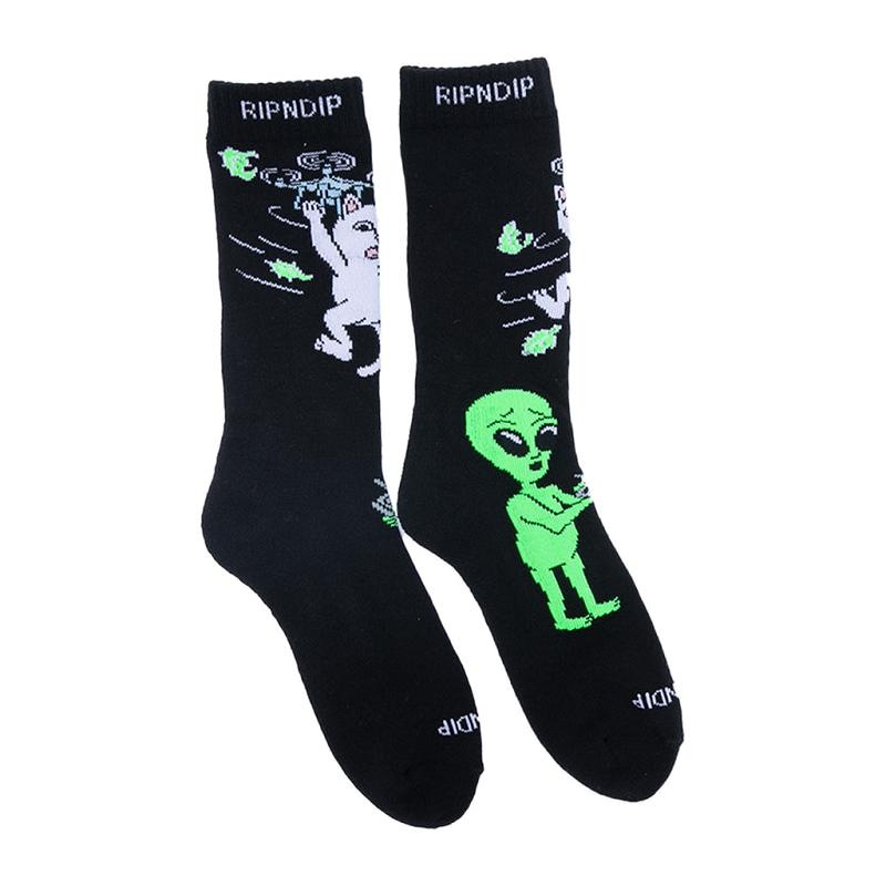 Black Ripndip Bye Bye Socks | USAEX2349