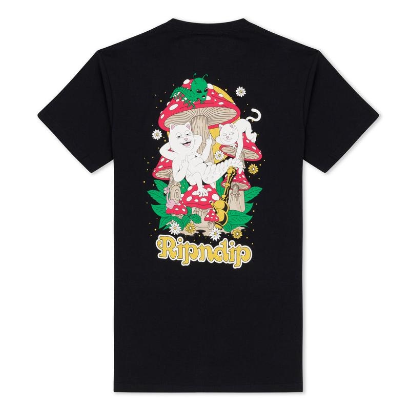 Black Ripndip Caterpillar Garden Shirts | USAOR2772