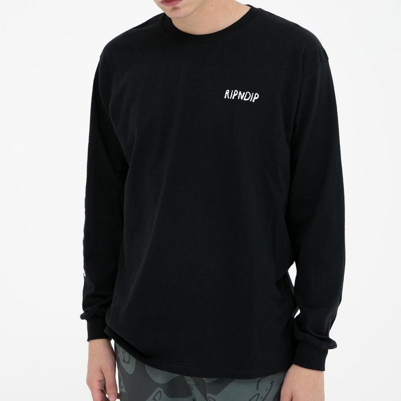 Black Ripndip Coconerm Long Sleeve | USAIS2578