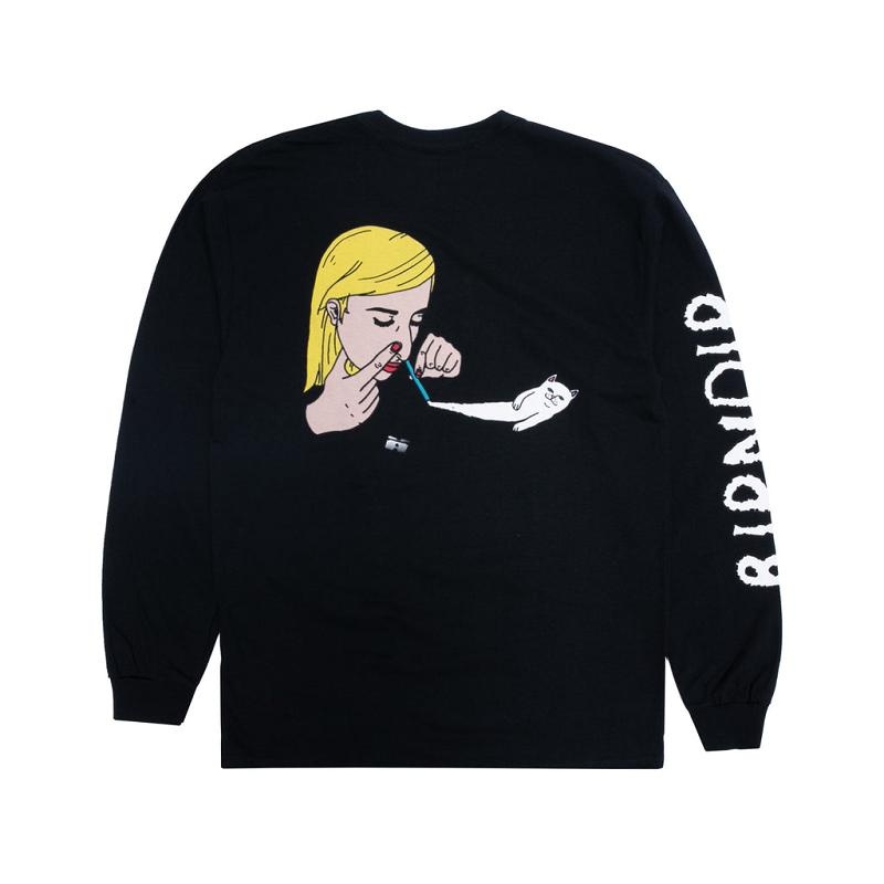 Black Ripndip Coconerm Long Sleeve | USAIS2578