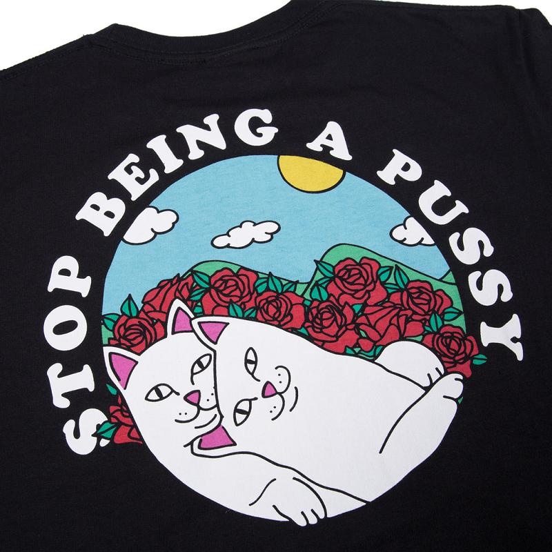 Black Ripndip Cuddle Shirts | USANB2684