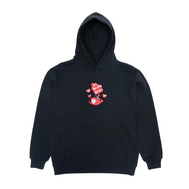 Black Ripndip Cupids Nightmare Hoodie | USASO2418