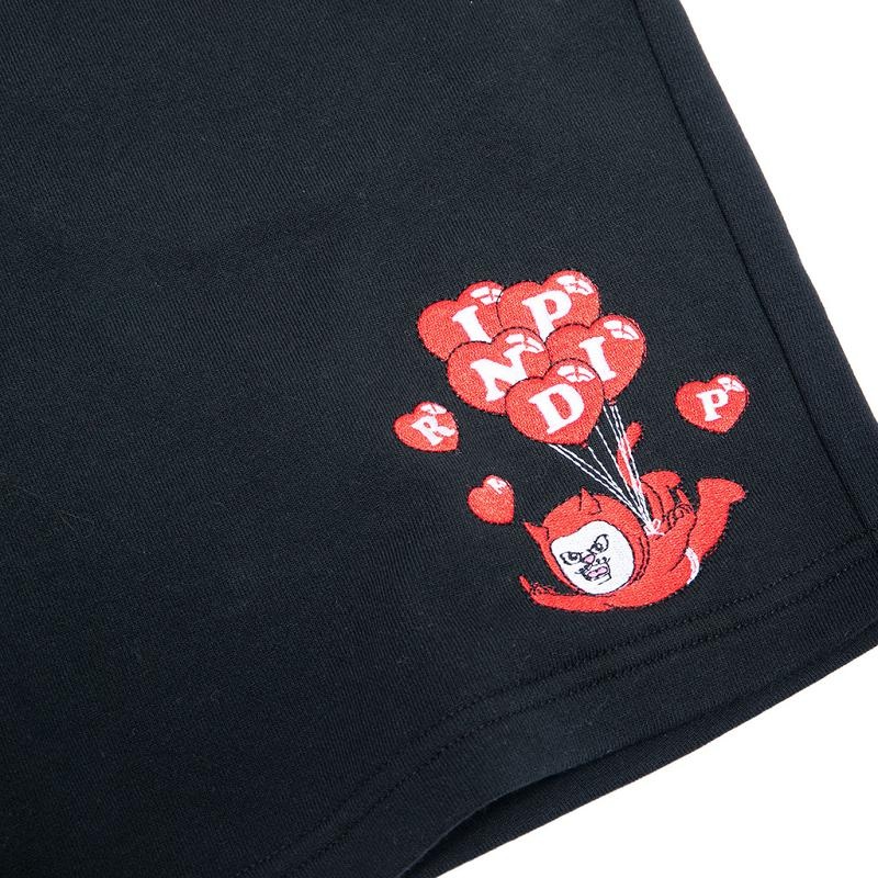 Black Ripndip Cupids Nightmare Sweat Shorts | USAYU2819