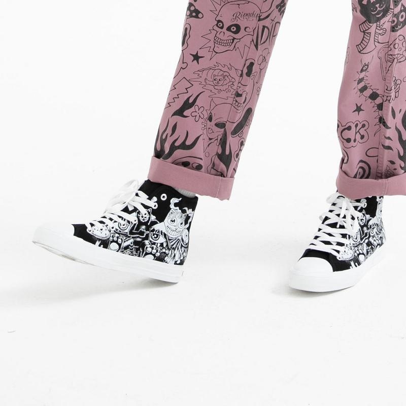 Black Ripndip Dark Twisted Fantasy High Top High Tops | USAMA2967