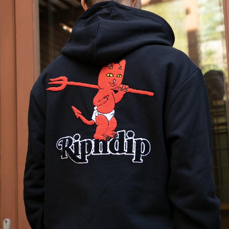 Black Ripndip Devil Baby Hoodie | USATV2425