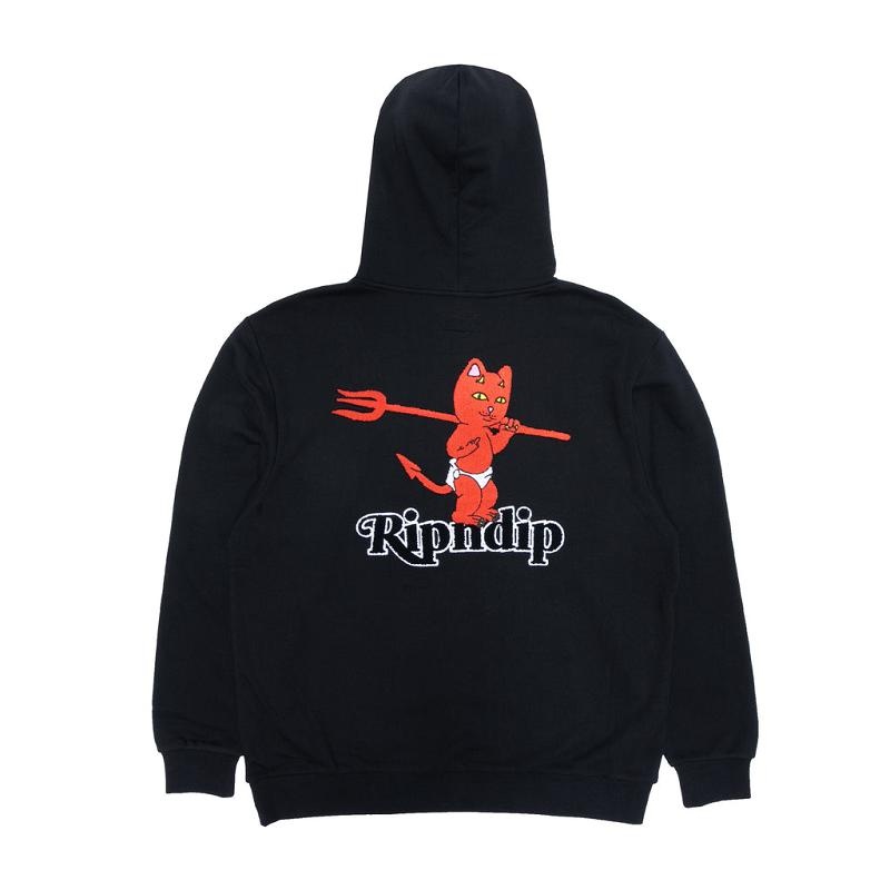 Black Ripndip Devil Baby Hoodie | USATV2425