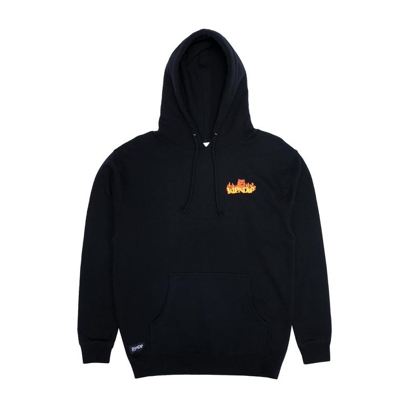 Black Ripndip Devils Work Hoodie | USAGL2441