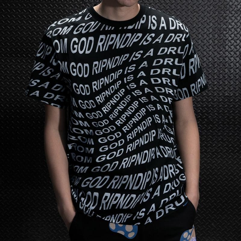 Black Ripndip Drug From God Shirts | USAGL2784