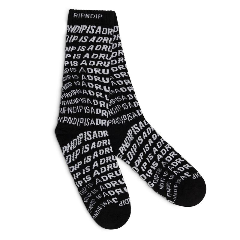 Black Ripndip Drug From God Socks | USAJJ2361