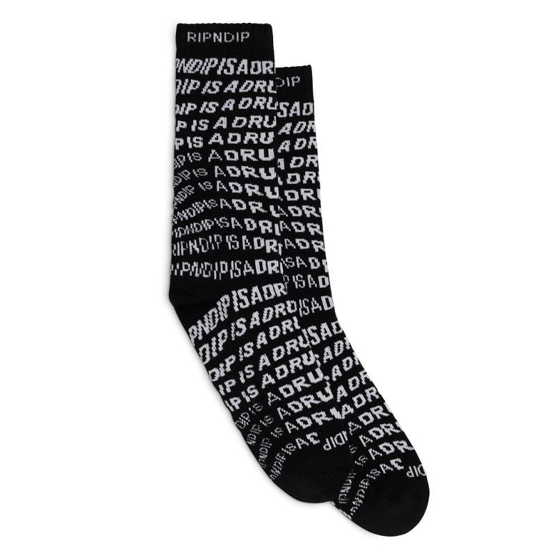 Black Ripndip Drug From God Socks | USAJJ2361