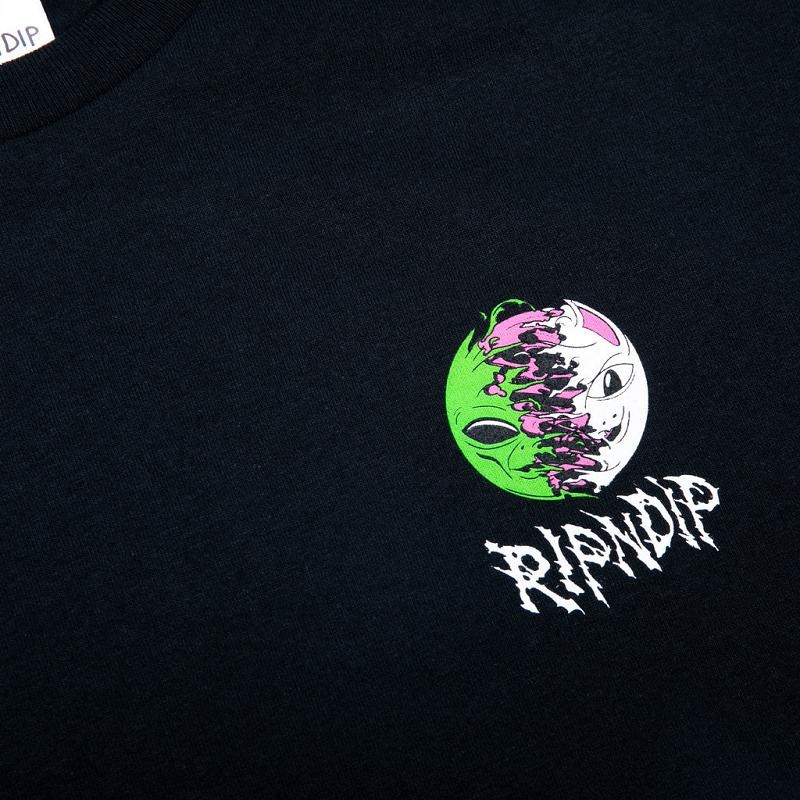 Black Ripndip Face Split Shirts | USADN2670