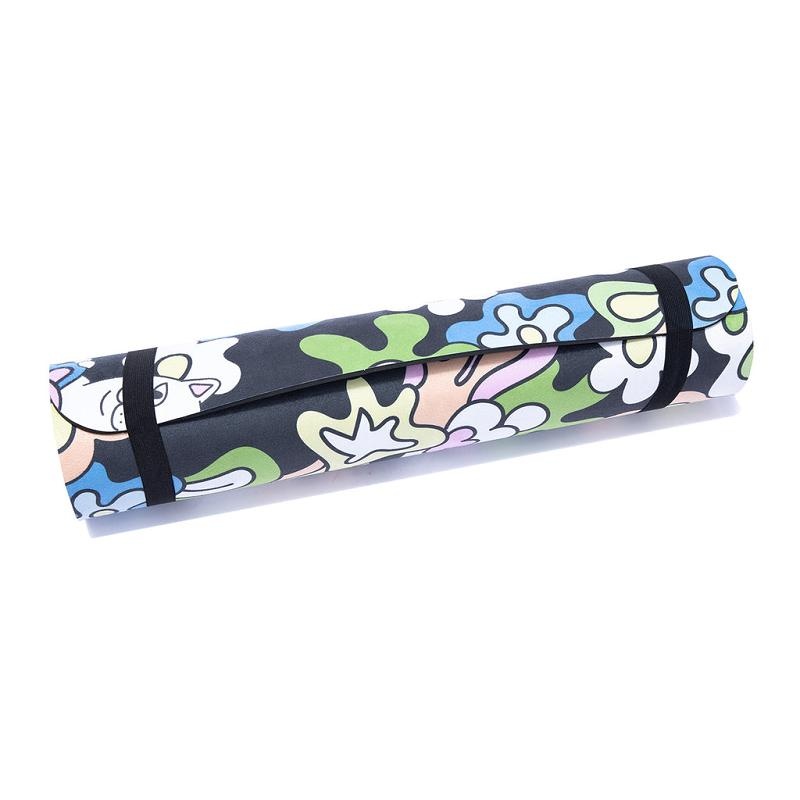 Black Ripndip Flower Child Yoga Mat Accessories | USAGL2118