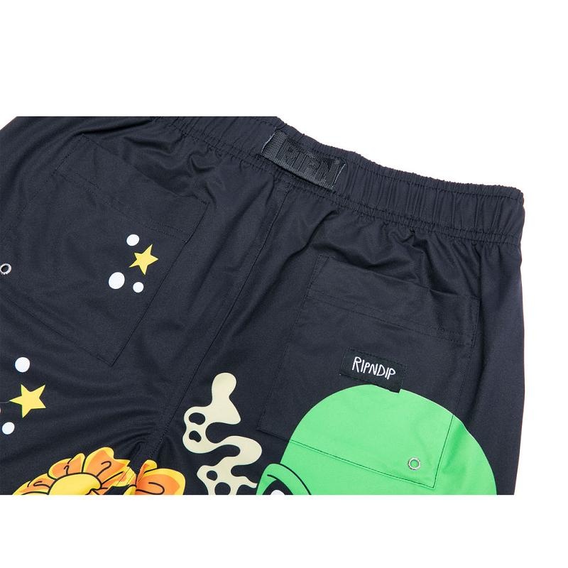 Black Ripndip Friday Jr Swim Shorts | USAUT2818