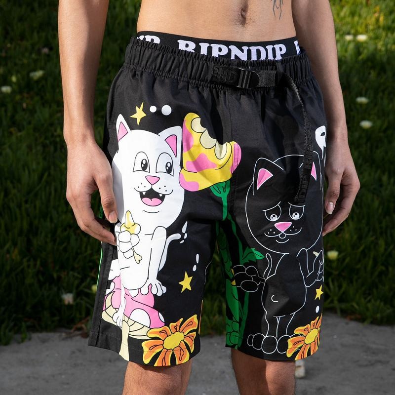 Black Ripndip Friday Jr Swim Shorts | USAUT2818