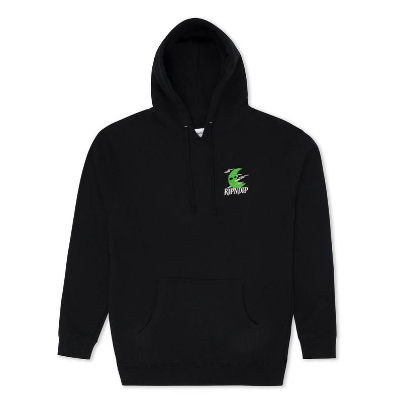 Black Ripndip Friends Share Hoodie | USAEX2479