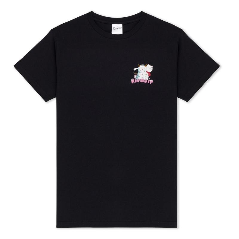 Black Ripndip Frosty The Snownerm Shirts | USASO2769