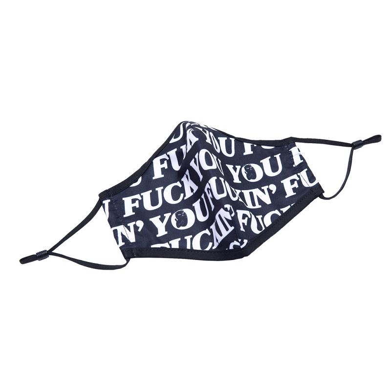 Black Ripndip Fuck You Face Mask Accessories | USAZG2045